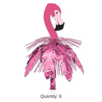6 Pack Bulk Luau Party Flamingo Cascade Centerpiece