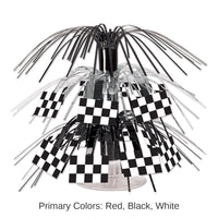 12 Pack Bulk Checkered Flag Mini Party Cascade Centerpiece