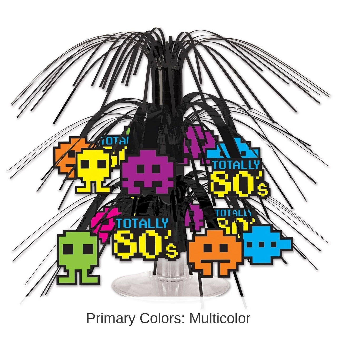 12 Pack Bulk 80's Mini Cascade Party Centerpiece