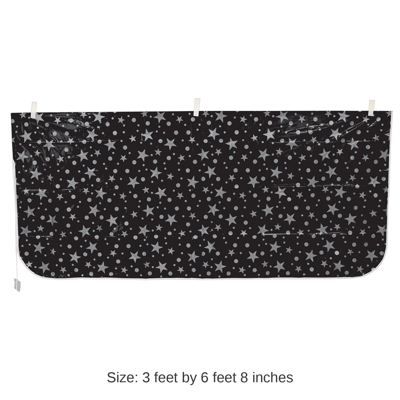 12 Pack Bulk New Year's Eve Plastic Balloon Bag - black/silver - bag only
