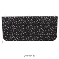 12 Pack Bulk New Year's Eve Plastic Balloon Bag - black/silver - bag only