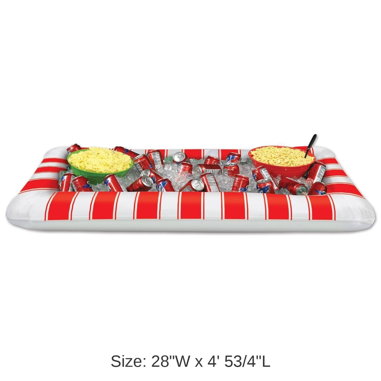 6 Pack Bulk Inflatable Red&White Stripes Party Buffet Cooler