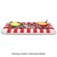 6 Pack Bulk Inflatable Red&White Stripes Party Buffet Cooler