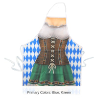 6 Pack Bulk Oktoberfest Fraulein Fabric Novelty Apron