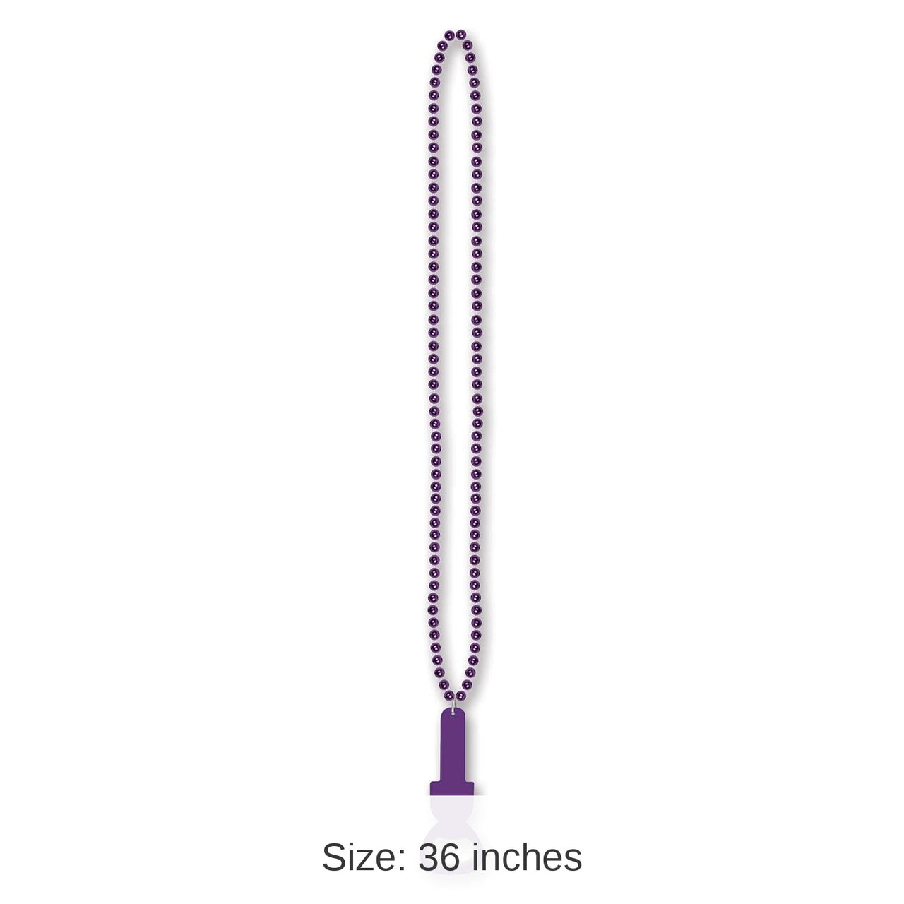 12 Pack Bulk Bead Necklace with Bottle Opener - purple