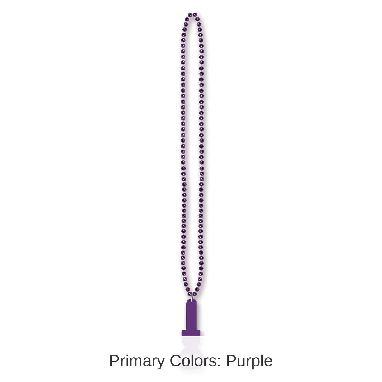 12 Pack Bulk Bead Necklace with Bottle Opener - purple