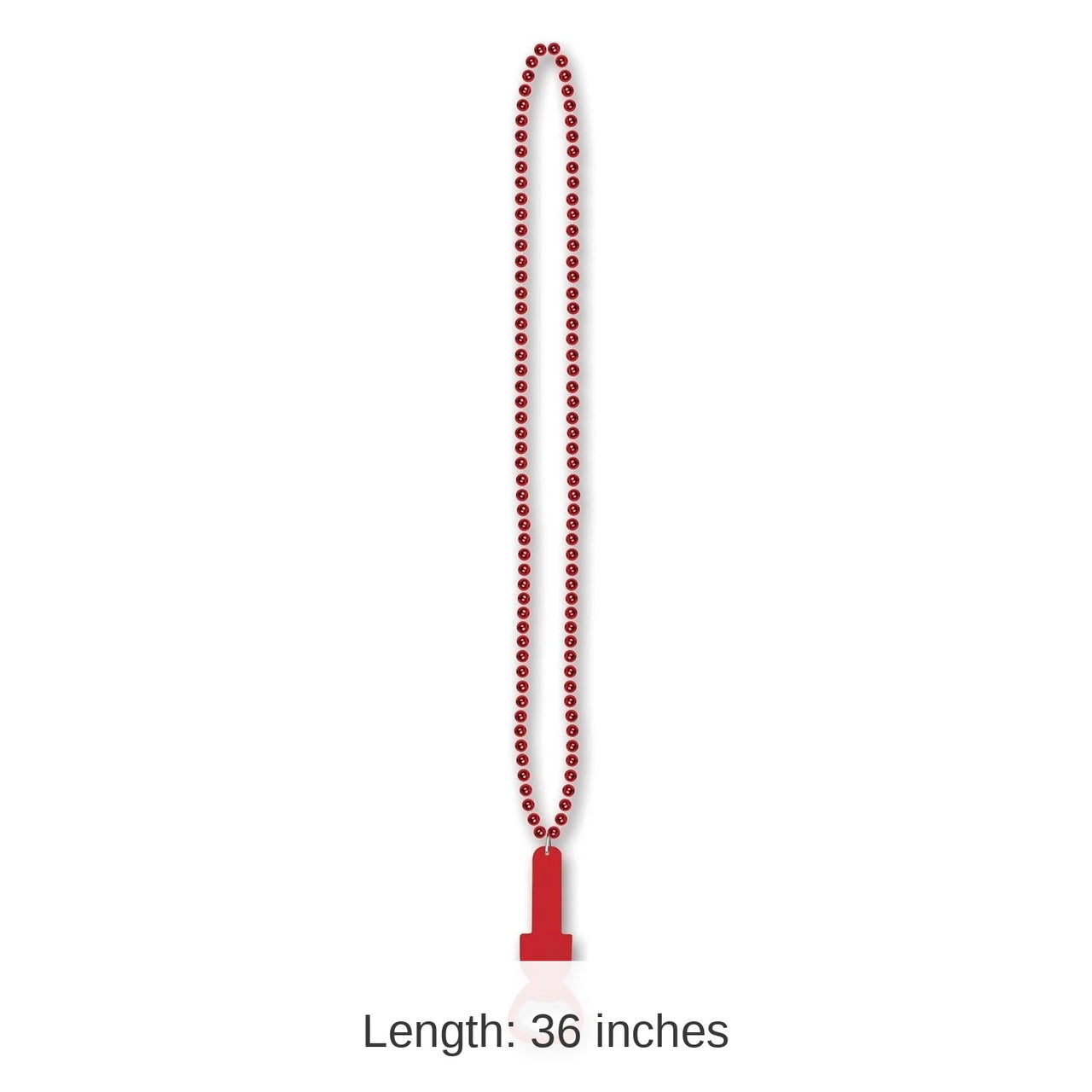 12 Pack Bulk Bead Necklace with Bottle Opener - red