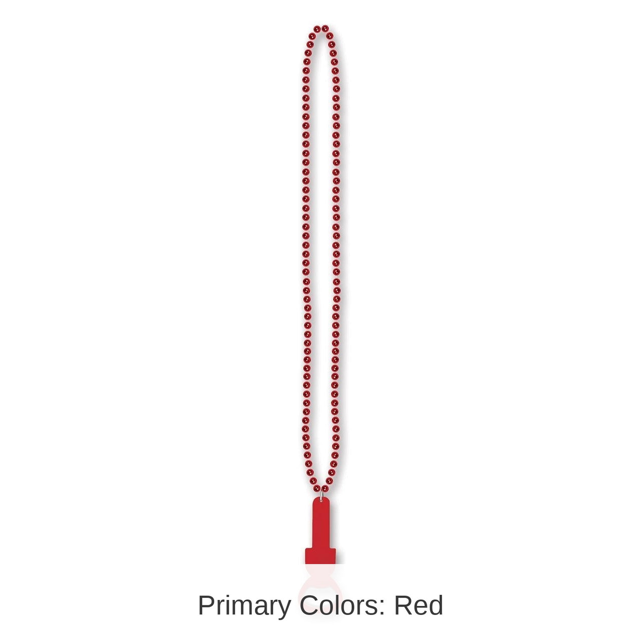 12 Pack Bulk Bead Necklace with Bottle Opener - red