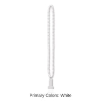 12 Pack Bulk Bead Necklace with Bottle Opener - white