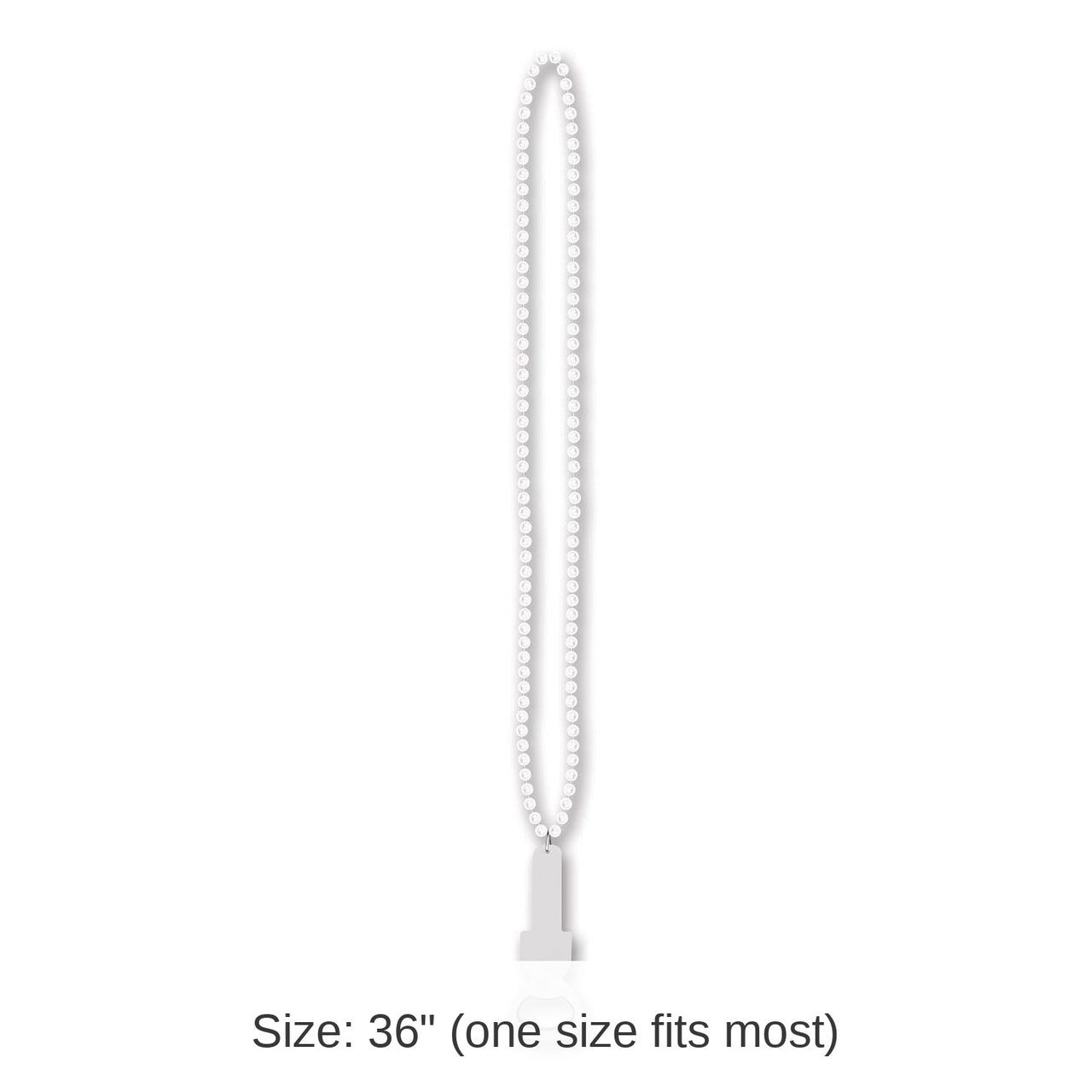 12 Pack Bulk Bead Necklace with Bottle Opener - white