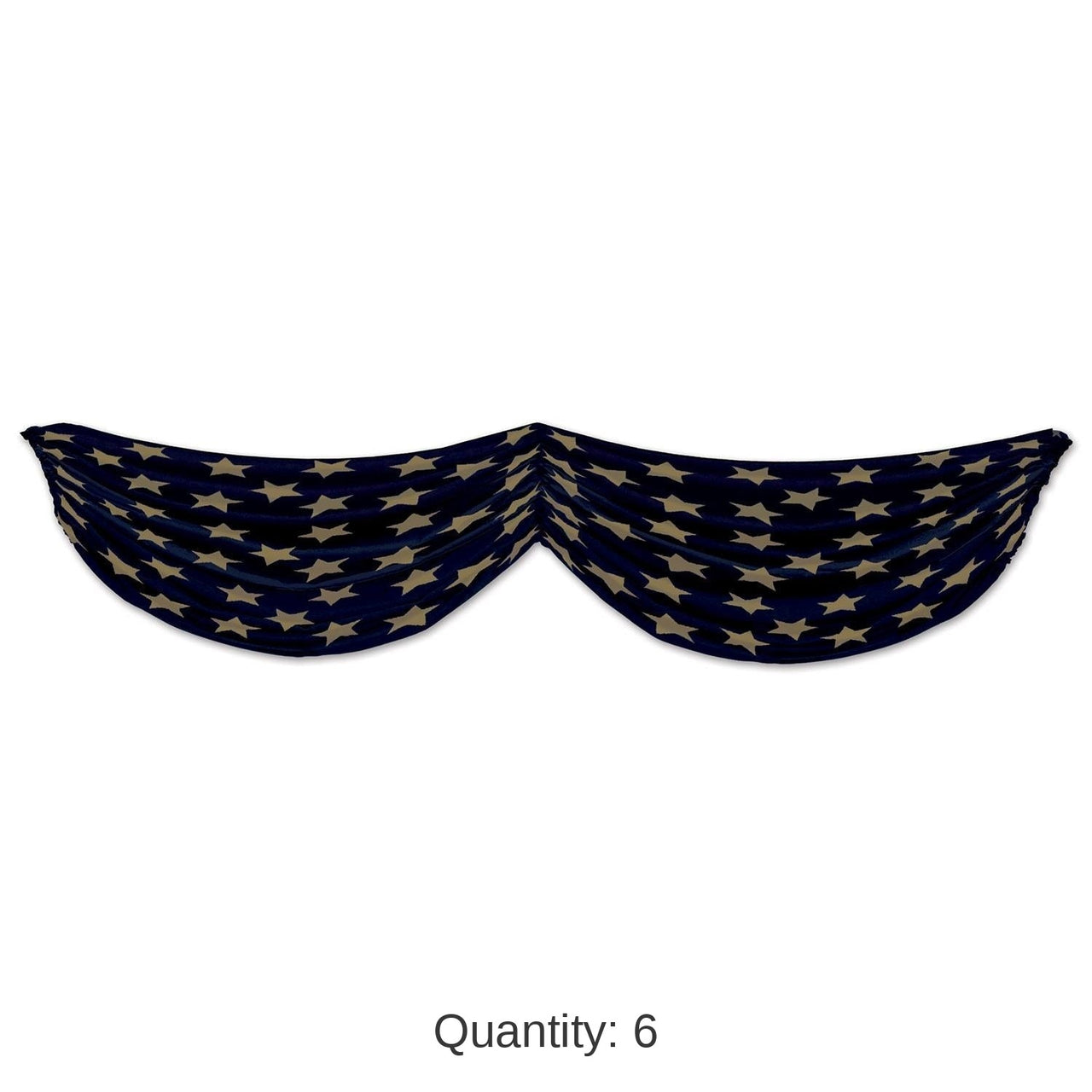 6 Pack Bulk Stars Fabric Party Bunting