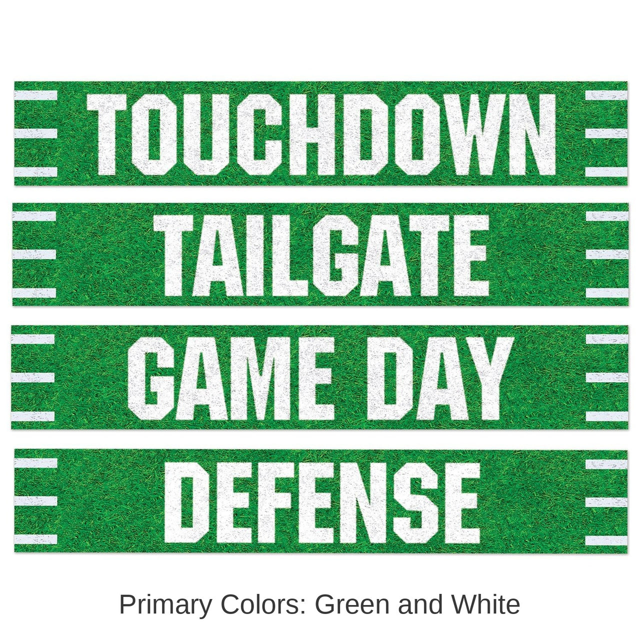 48 Pack Bulk Football Party Street Sign Cutouts