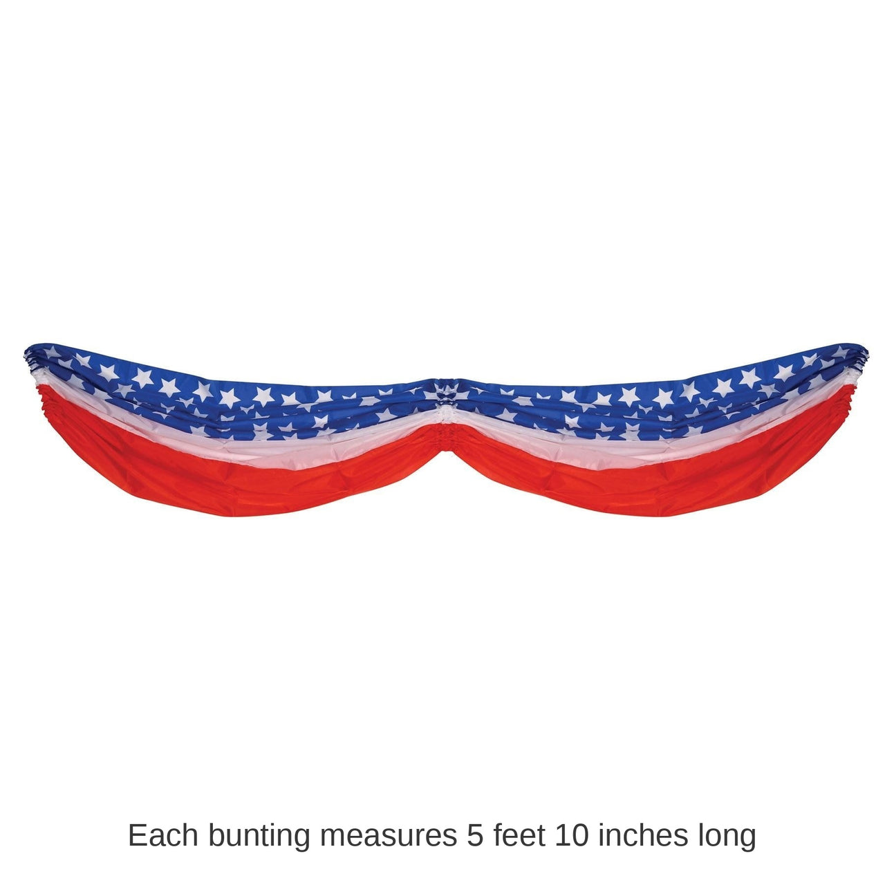 6 Pack Bulk 5 ft. - Stars/Stripes Fabric Party Bunting