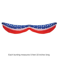 6 Pack Bulk 5 ft. - Stars/Stripes Fabric Party Bunting