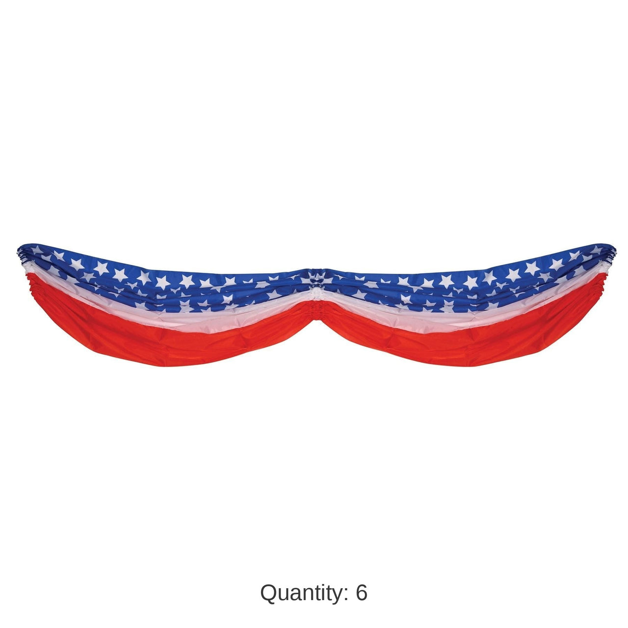 6 Pack Bulk 5 ft. - Stars/Stripes Fabric Party Bunting