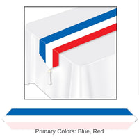 12 Pack Bulk Printed Patriotic Paper Party Table Runner
