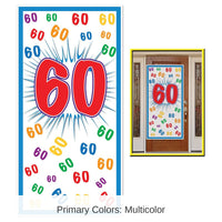 12 Pack Bulk 60th Birthday Party Door Cover