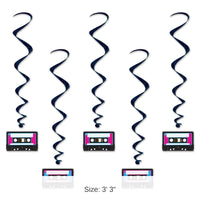 6 Pack Bulk Cassette Tape Party Whirls