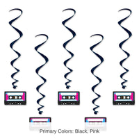6 Pack Bulk Cassette Tape Party Whirls