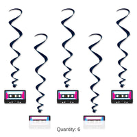 6 Pack Bulk Cassette Tape Party Whirls