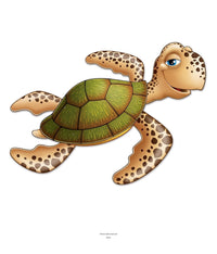 12 Pack Bulk Jointed Sea Turtle Party Decoration
