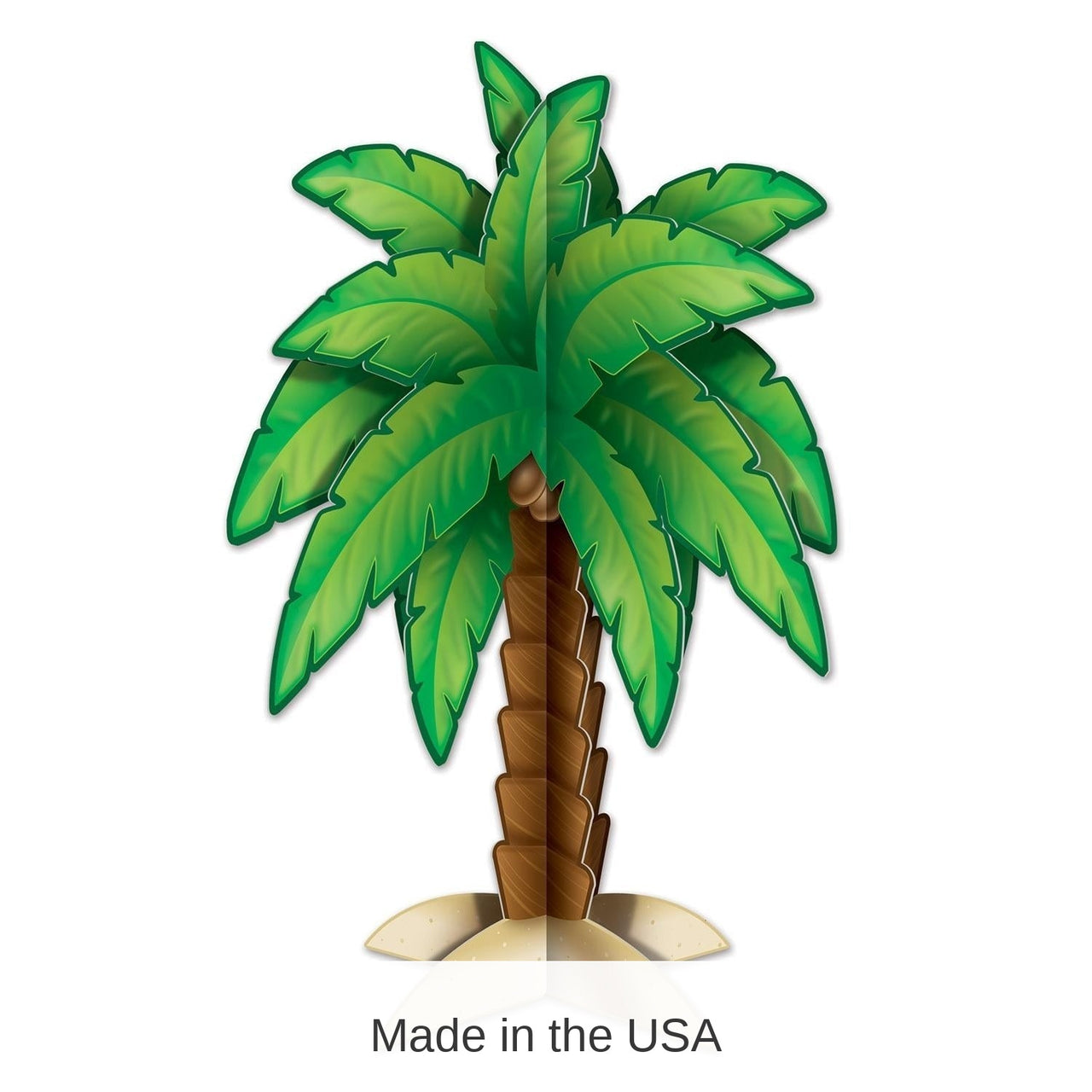 12 Pack Bulk Luau Party 3-D Palm Tree Centerpiece