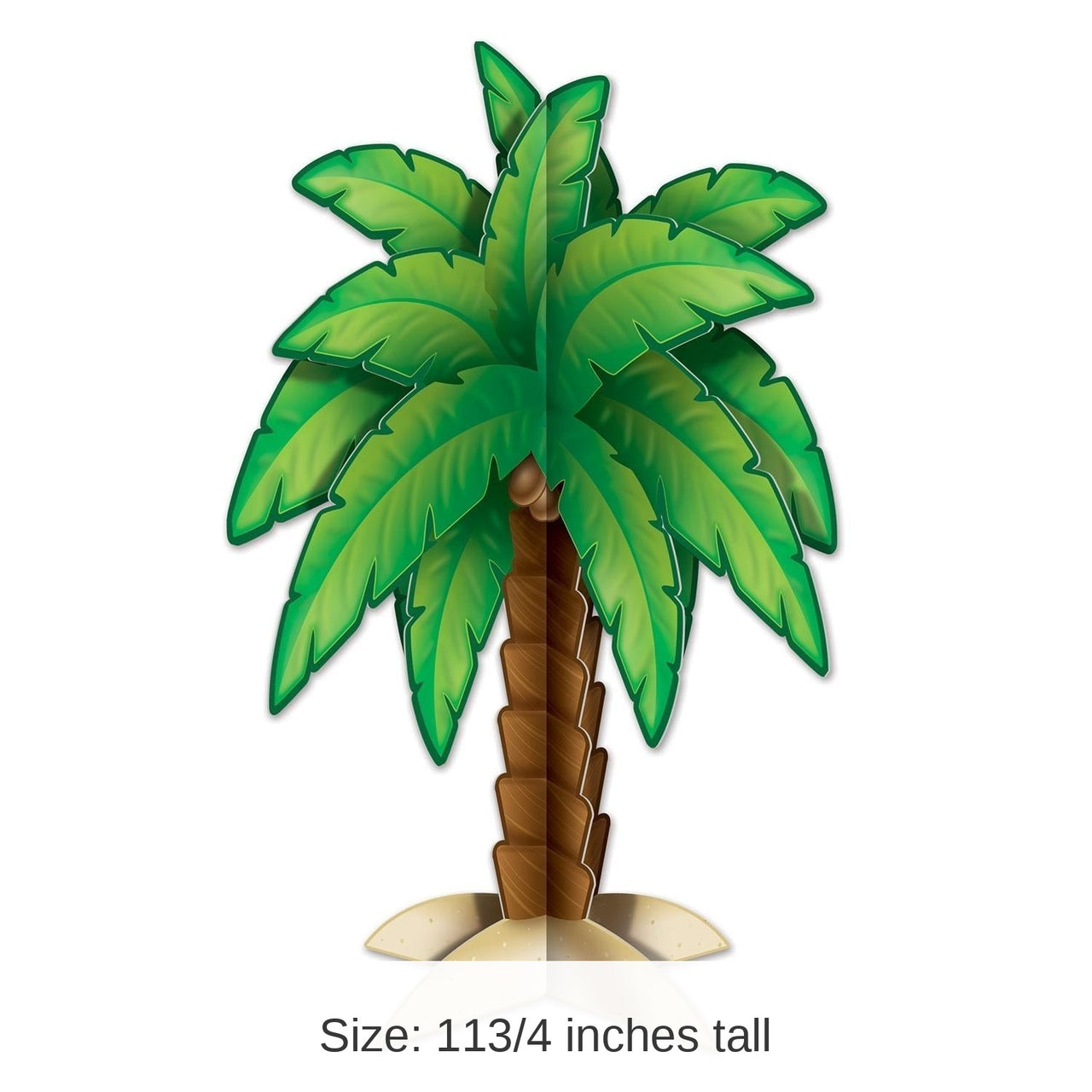 12 Pack Bulk Luau Party 3-D Palm Tree Centerpiece