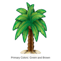 12 Pack Bulk Luau Party 3-D Palm Tree Centerpiece