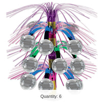 6 Pack Bulk Disco Ball Party Cascade Centerpiece