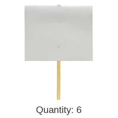 6 Pack Bulk Party Blank Yard Sign