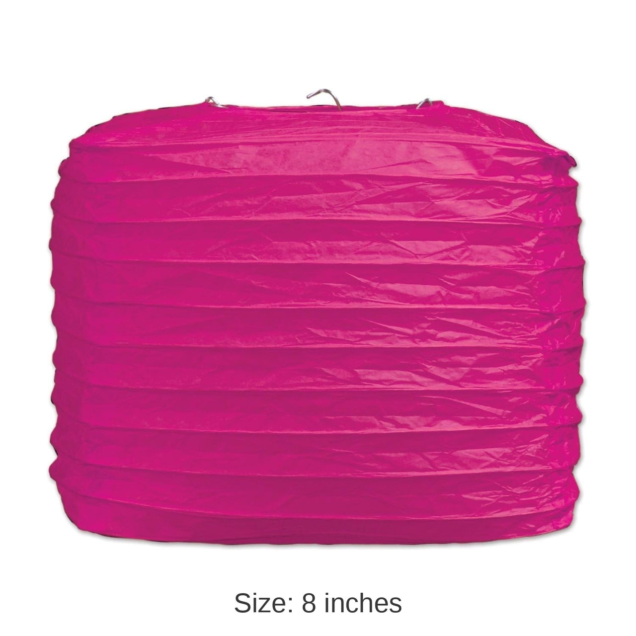 24 Pack Bulk Party Square Paper Lanterns cerise