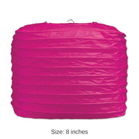 24 Pack Bulk Party Square Paper Lanterns cerise