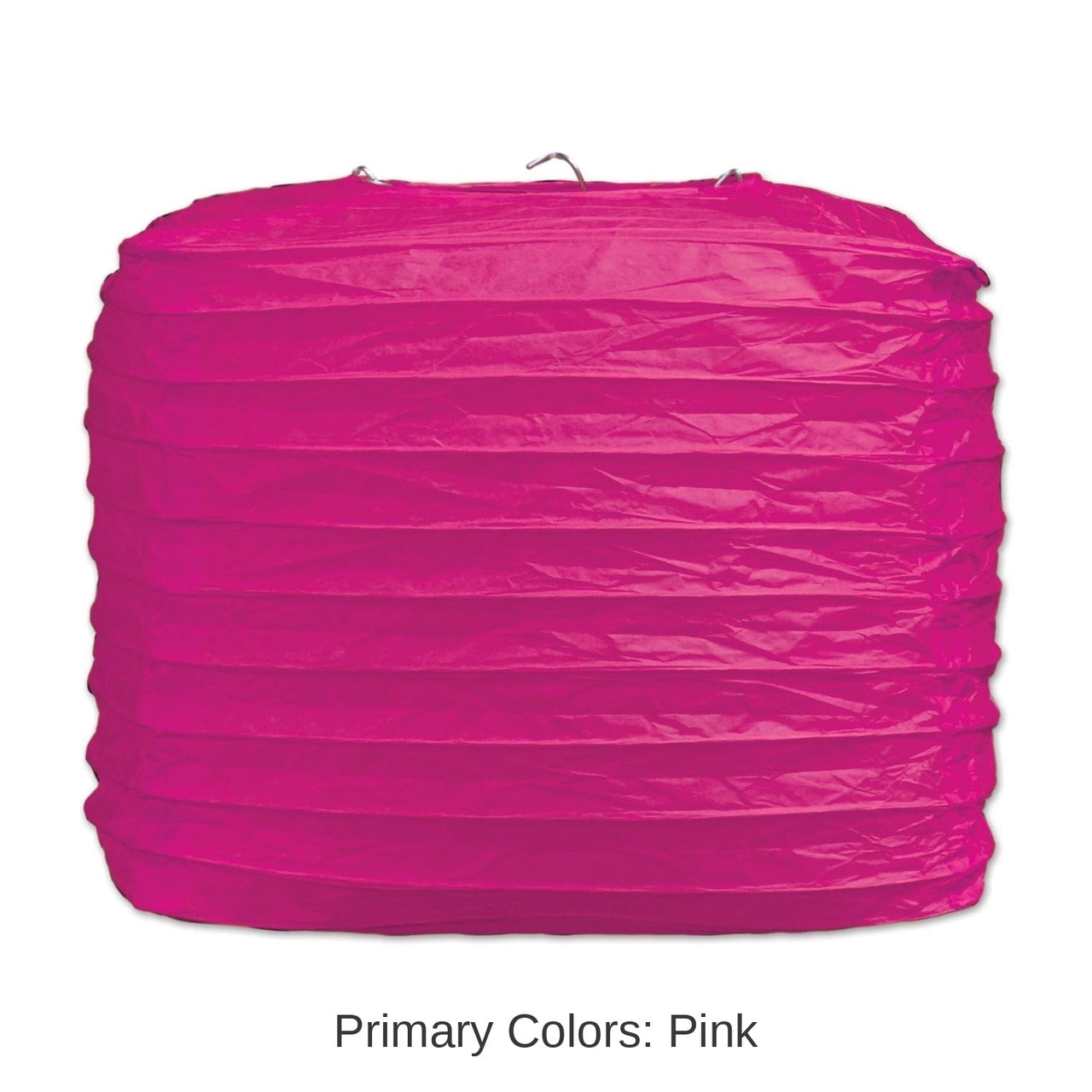 24 Pack Bulk Party Square Paper Lanterns cerise