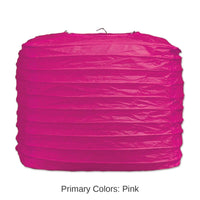 24 Pack Bulk Party Square Paper Lanterns cerise