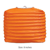 24 Pack Bulk Orange Party Square Paper Lanterns