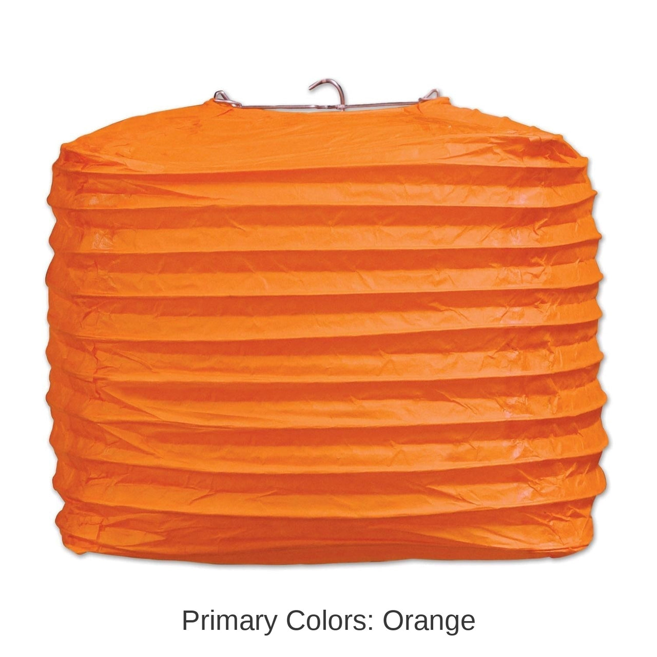24 Pack Bulk Orange Party Square Paper Lanterns