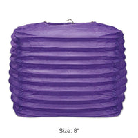 24 Pack Bulk Purple Party Square Paper Lanterns