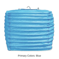 24 Pack Bulk Turquoise Party Square Paper Lanterns