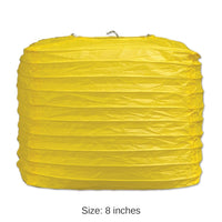24 Pack Bulk Yellow Party Square Paper Lanterns