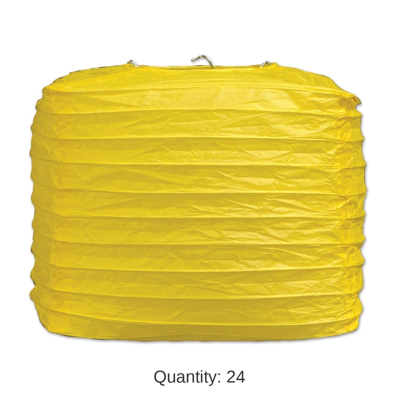 24 Pack Bulk Yellow Party Square Paper Lanterns