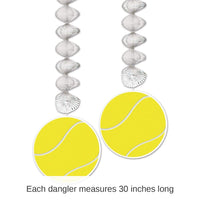 24 Pack Bulk Tennis Ball Party Danglers