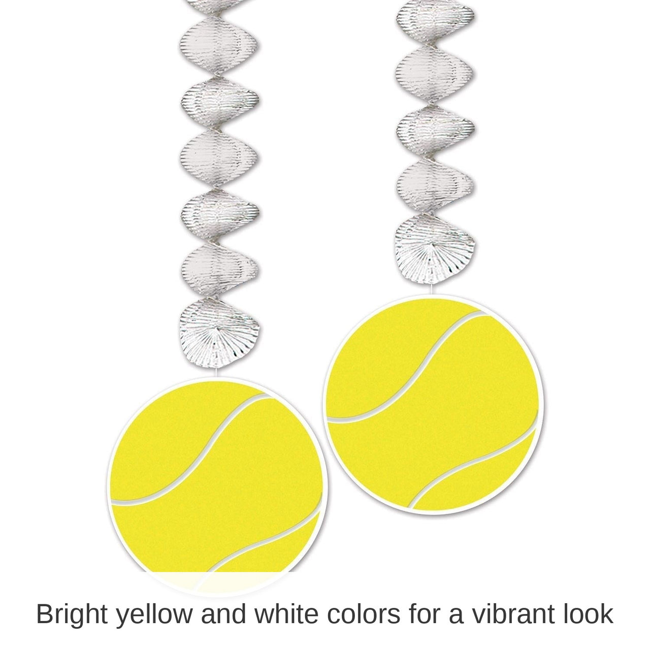 24 Pack Bulk Tennis Ball Party Danglers