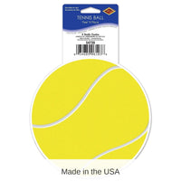 12 Pack Bulk Tennis Ball Party Peel 'N Place Clings