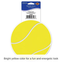 12 Pack Bulk Tennis Ball Party Peel 'N Place Clings