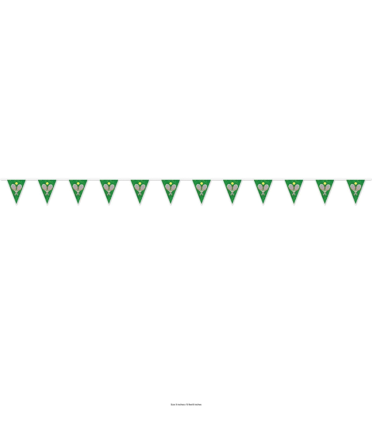 12 Pack Bulk Tennis Party Pennant Banner