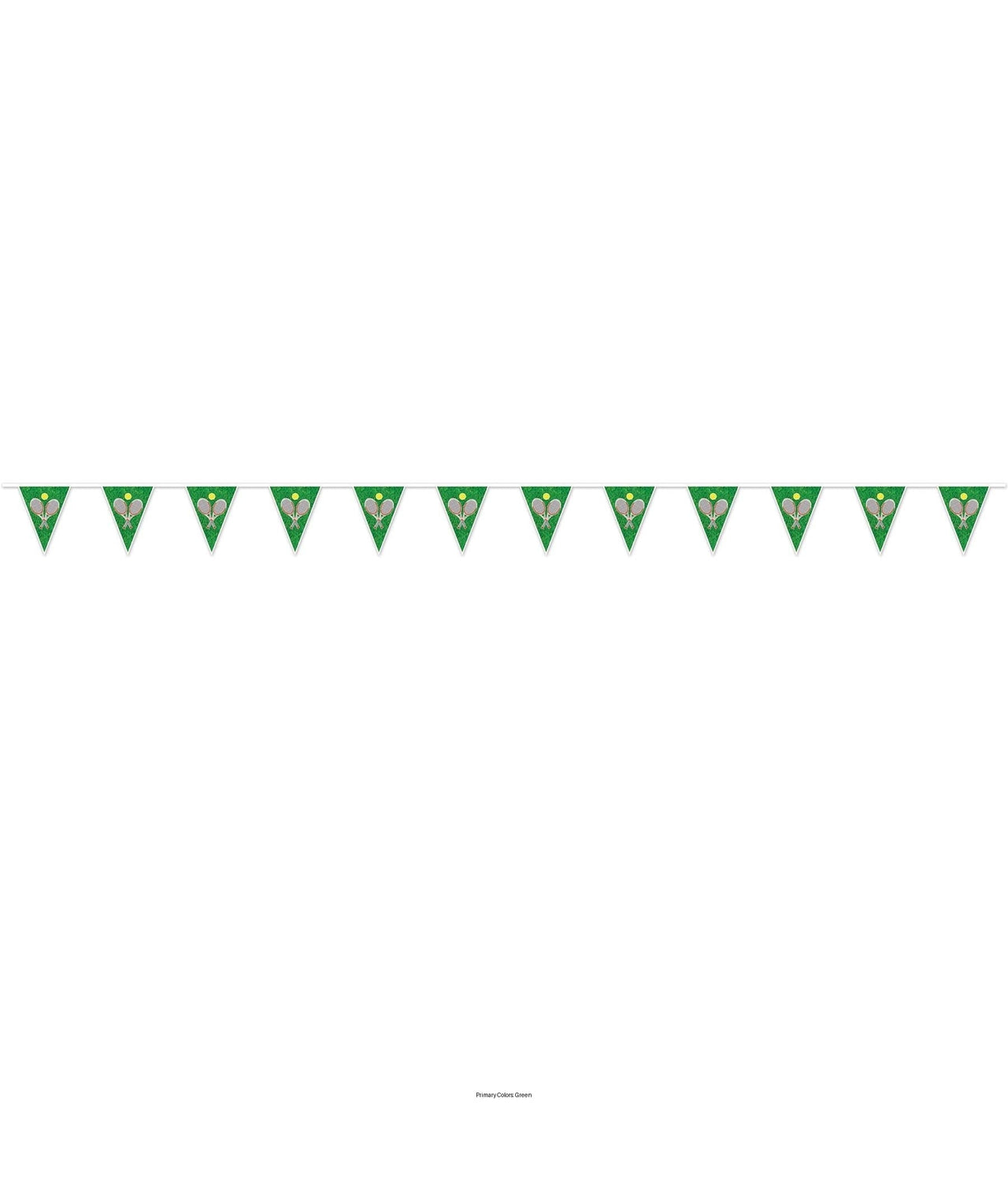 12 Pack Bulk Tennis Party Pennant Banner