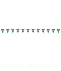 12 Pack Bulk Tennis Party Pennant Banner