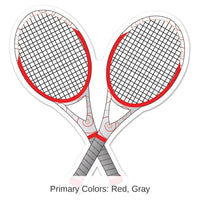 12 Pack Bulk Tennis Racquets Party Cutout