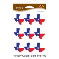 24 Pack Bulk Texas Party Stickers