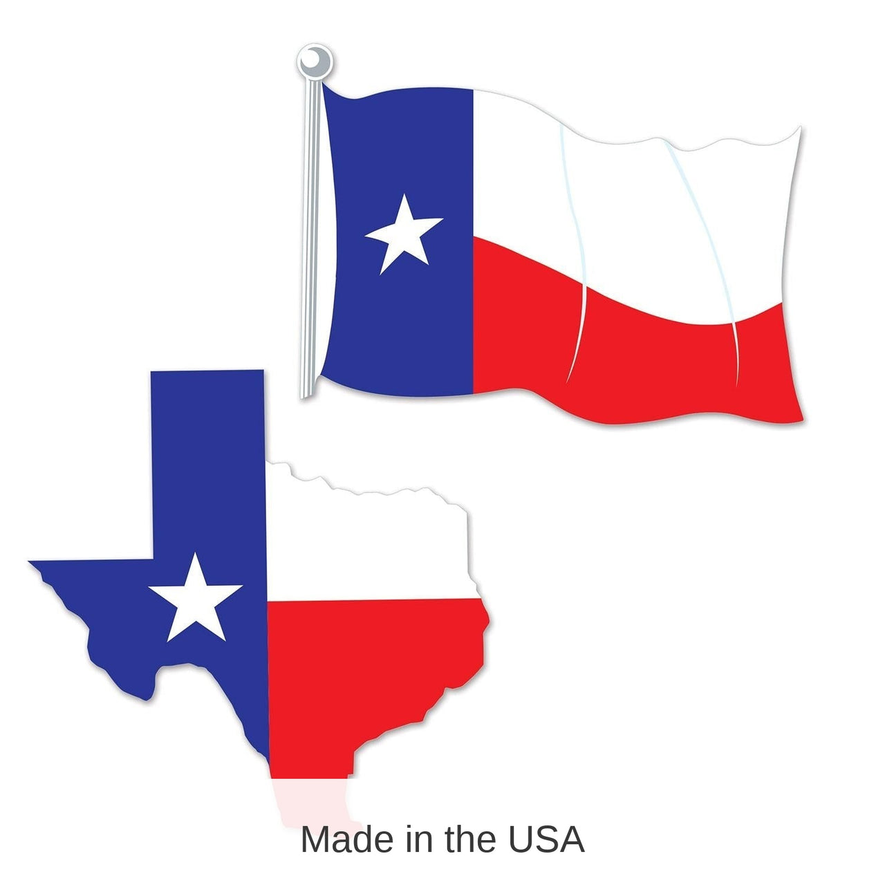 24 Pack Bulk Texas Party Cutouts
